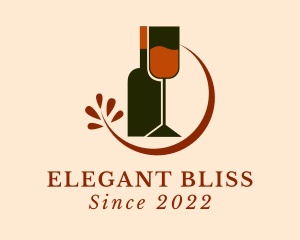 Winery Vineyard Bottle  logo
