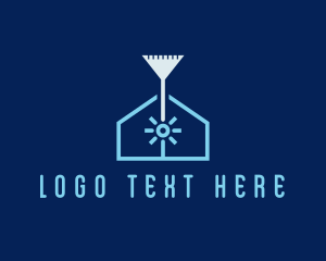 Clean Home Broom logo