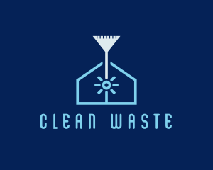 Clean Home Broom logo design