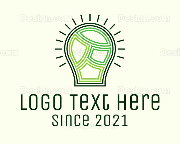 Light Bulb Pattern Logo