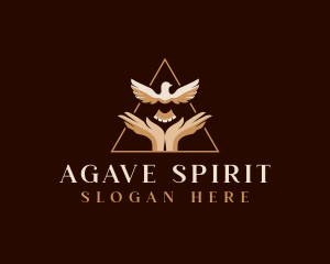 Dove Hands Spirit logo design