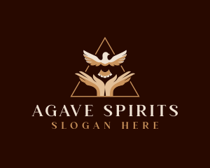 Dove Hands Spirit logo design