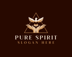 Dove Hands Spirit logo design