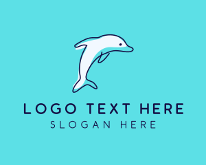 Ocean Dolphin Waterpark logo design