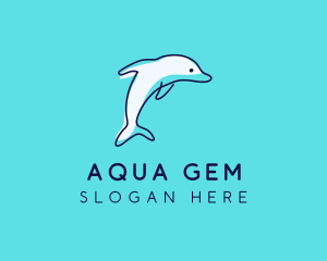 Ocean Dolphin Waterpark logo design