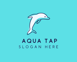 Ocean Dolphin Waterpark logo design