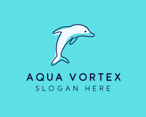 Ocean Dolphin Waterpark logo design