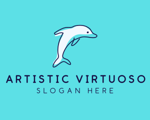 Ocean Dolphin Waterpark logo design