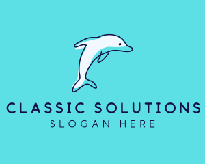 Ocean Dolphin Waterpark logo design