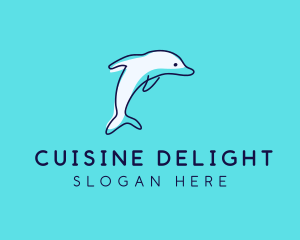 Ocean Dolphin Waterpark logo design