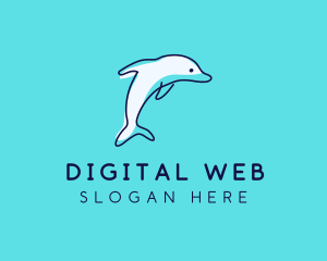 Ocean Dolphin Waterpark logo design