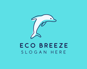 Ocean Dolphin Waterpark logo design