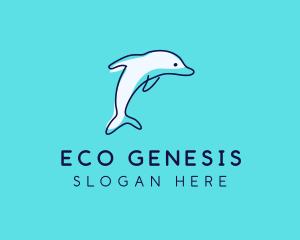 Ocean Dolphin Waterpark logo design