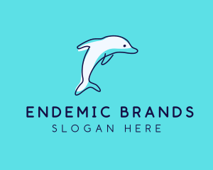 Ocean Dolphin Waterpark logo design