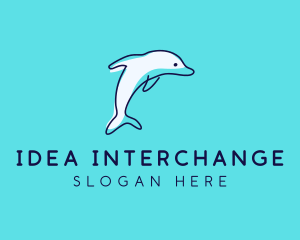 Ocean Dolphin Waterpark logo design