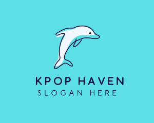 Ocean Dolphin Waterpark logo design