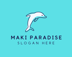 Ocean Dolphin Waterpark logo design