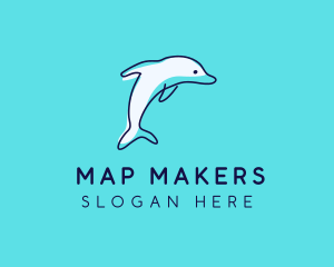 Ocean Dolphin Waterpark logo design