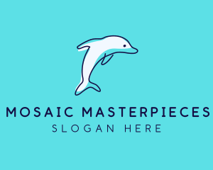 Ocean Dolphin Waterpark logo design