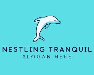 Ocean Dolphin Waterpark logo design