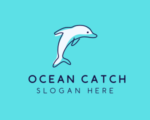 Ocean Dolphin Waterpark logo design