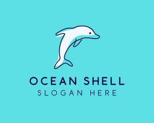 Ocean Dolphin Waterpark logo design