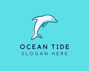 Ocean Dolphin Waterpark logo design