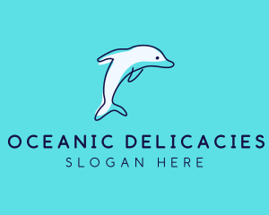 Ocean Dolphin Waterpark logo design