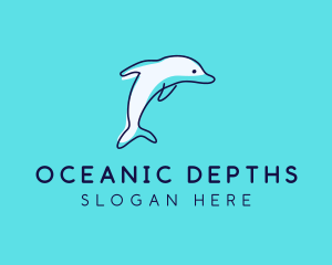 Ocean Dolphin Waterpark logo design