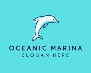 Ocean Dolphin Waterpark logo design