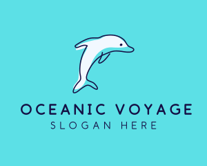 Ocean Dolphin Waterpark logo design