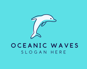 Ocean Dolphin Waterpark logo design