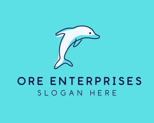 Ocean Dolphin Waterpark logo design