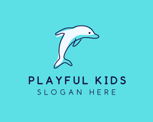 Ocean Dolphin Waterpark logo design