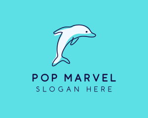 Ocean Dolphin Waterpark logo design