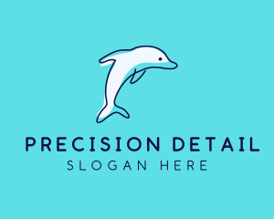 Ocean Dolphin Waterpark logo design