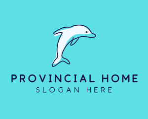 Ocean Dolphin Waterpark logo design