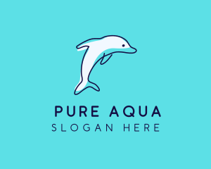 Ocean Dolphin Waterpark logo design