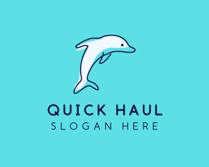 Ocean Dolphin Waterpark logo design