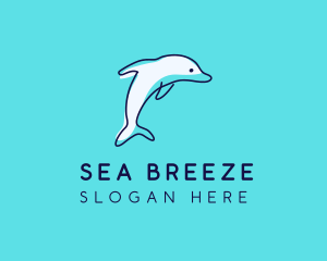 Ocean Dolphin Waterpark logo design