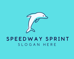 Ocean Dolphin Waterpark logo design