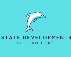 Ocean Dolphin Waterpark logo design