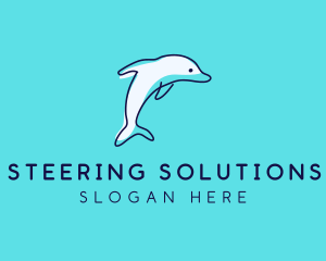 Ocean Dolphin Waterpark logo design