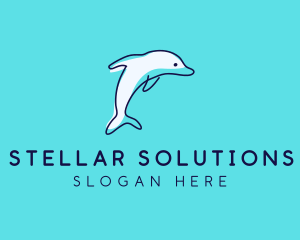 Ocean Dolphin Waterpark logo design