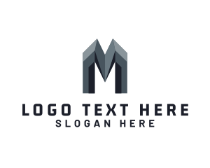 Startup Letter M Agency Firm    Logo