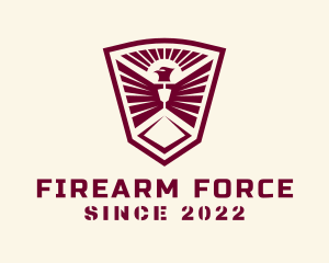 Phoenix Military Shield logo design