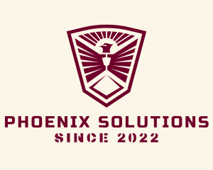 Phoenix Military Shield logo design