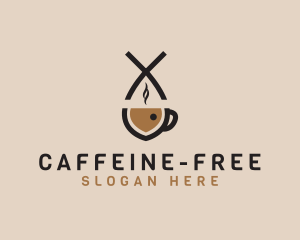 Fish Coffee Cafe logo design