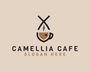 Fish Coffee Cafe logo design