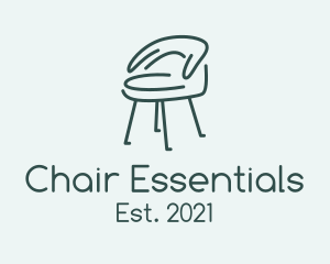Modern Chair Outline logo